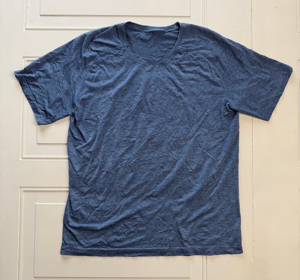 Lululemon Mens Sz XL Metal Vent Movement Is Medicine Blue Active Tee T Shirt